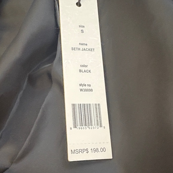 New ! Walter Baker Velvet Black Blazer, Size S - Picture 5 of 5